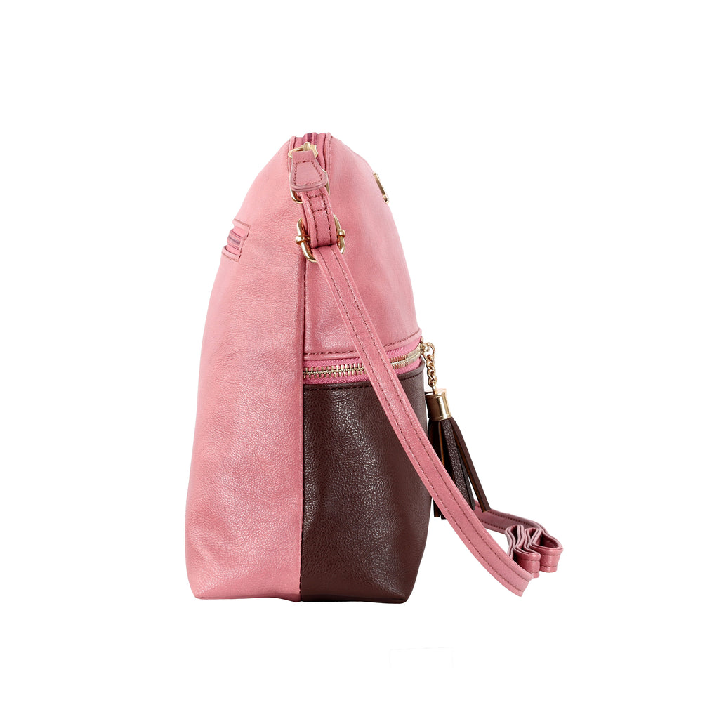 Lavie Tassel Dome Women's Sling Bag Medium Dark Pink