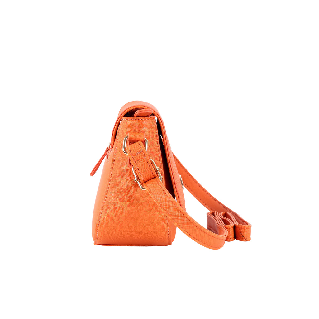 Lavie Women's Emboss Flap Sling (Blue) - Lavie World