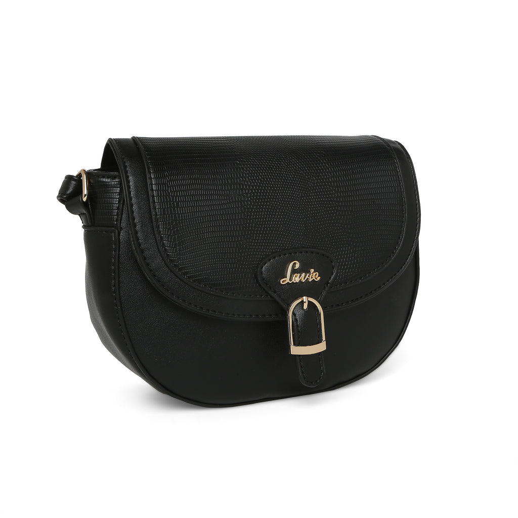 Lavie Lizzle Flap Women's Sling Bag Medium Black