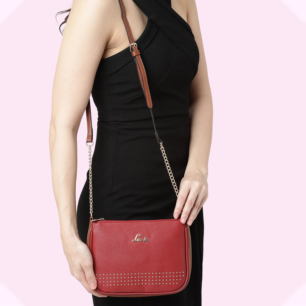 Lavie Hilite Keg Women's Sling Bag Small Red