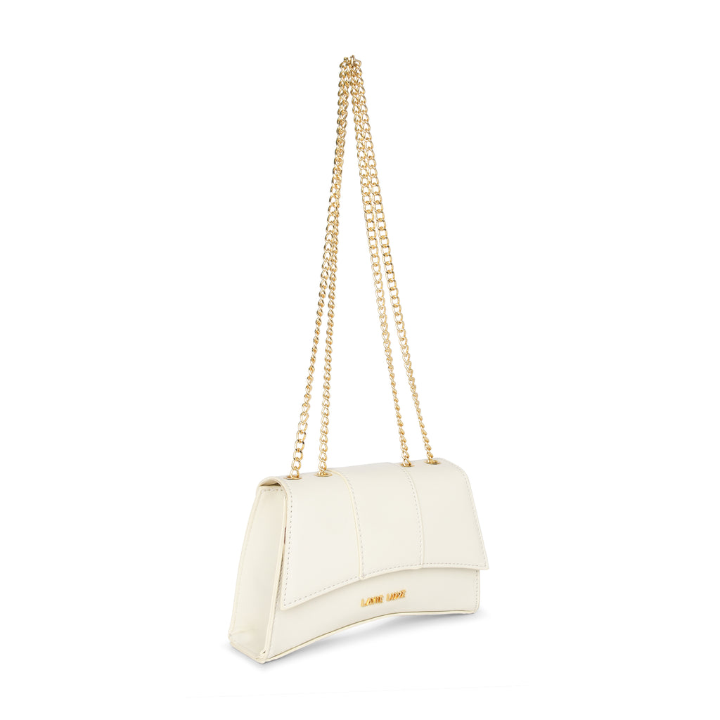Lavie Luxe Bub Girl's Flap Mini Sling Bag Small Off White