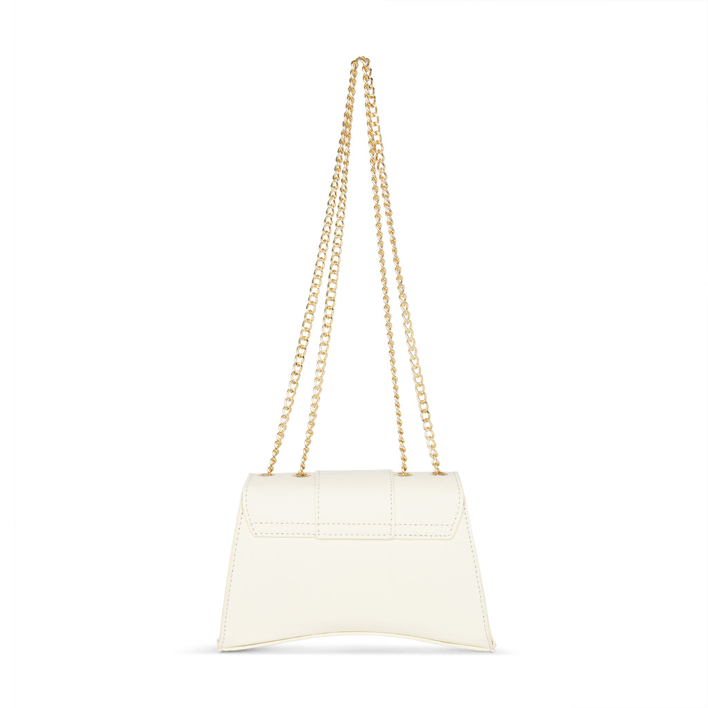 Lavie Luxe Bub Girl's Flap Mini Sling Bag Small Off White