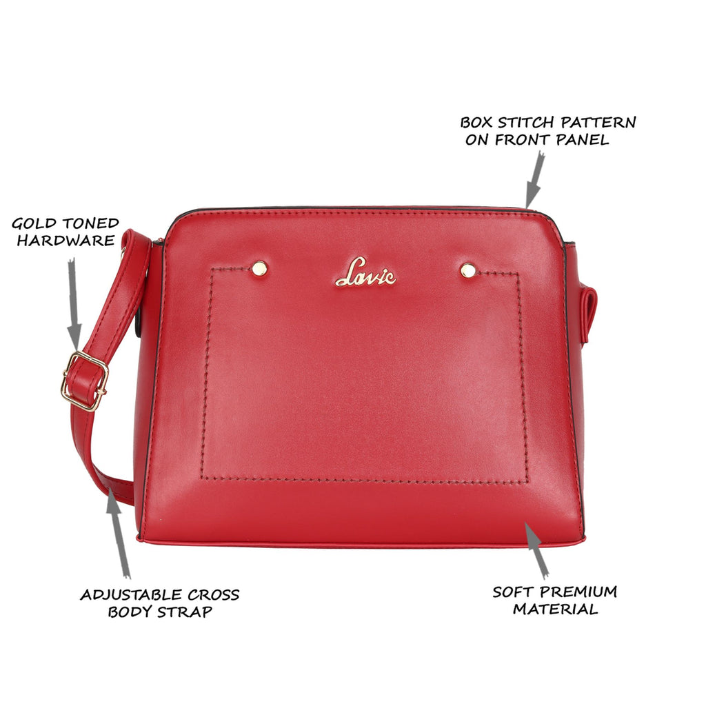 Lavie Jefferey Plastic Handbag Small Red