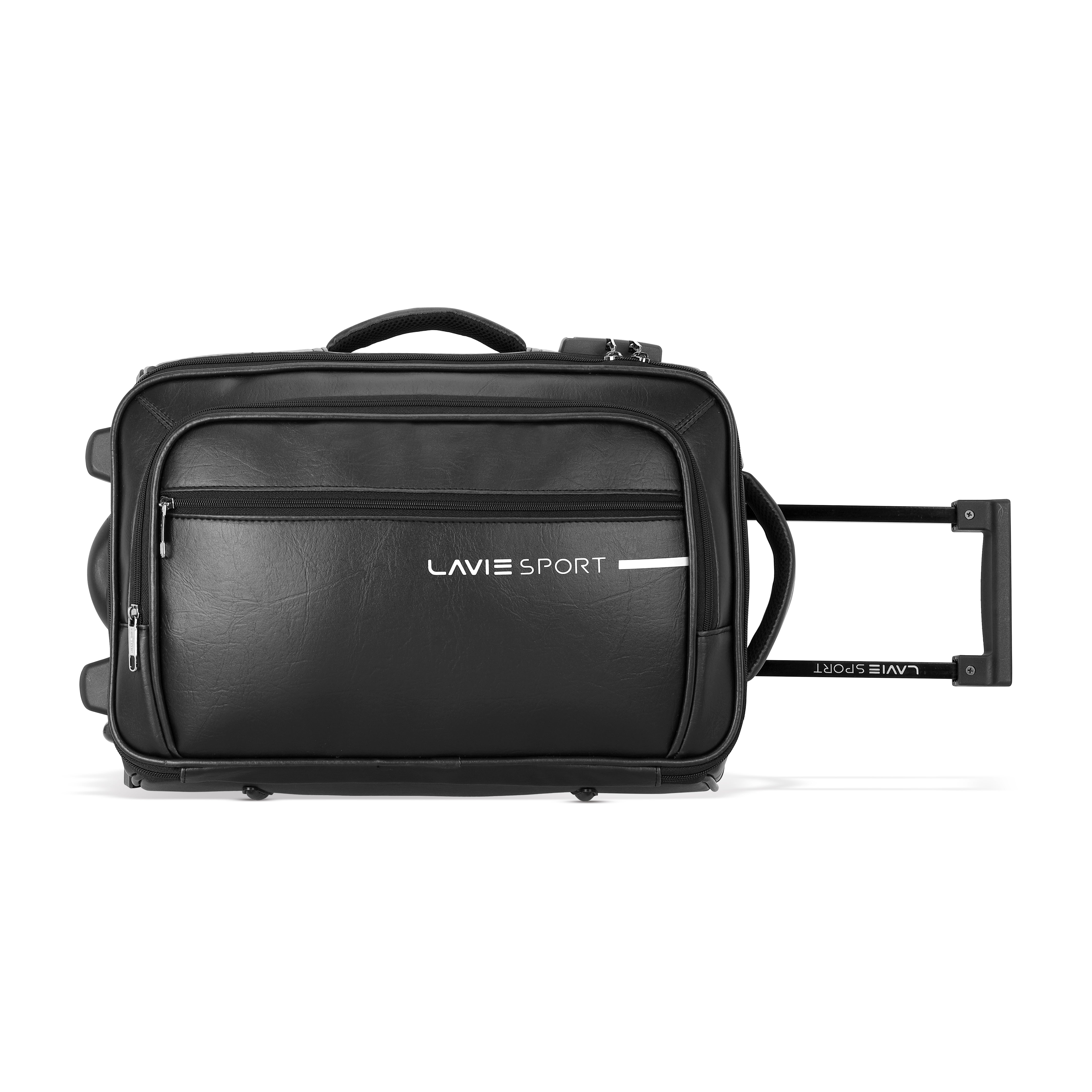 lavie-sport-45-cms-premium-majestic-pro+-overnighter-laptop-trolley-|-duffle-bag-black-black-medium