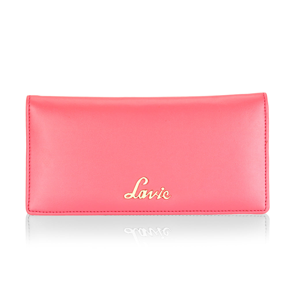 Lavie Safain Women's 2 Fold Wallet Large Pink