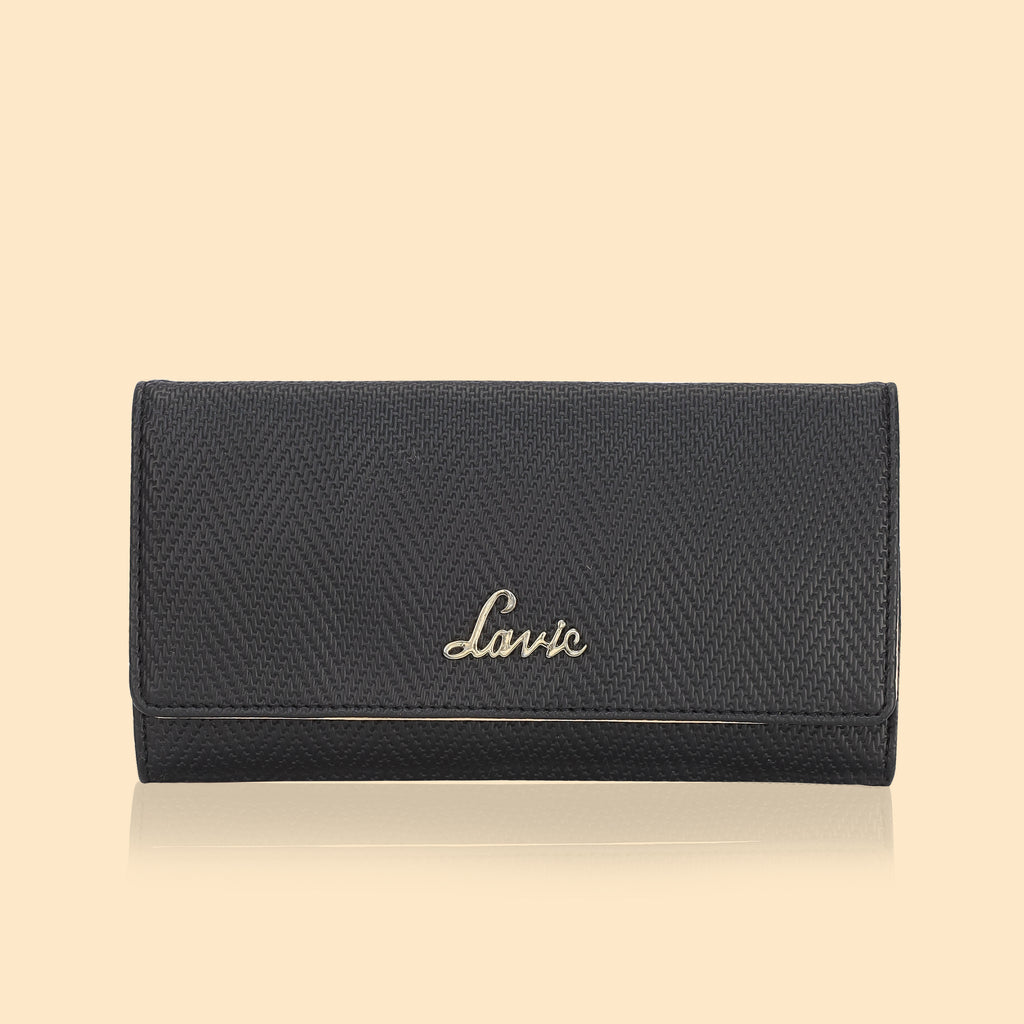 Lavie Herring Pro Women's 3 Fold Wallet Large Black