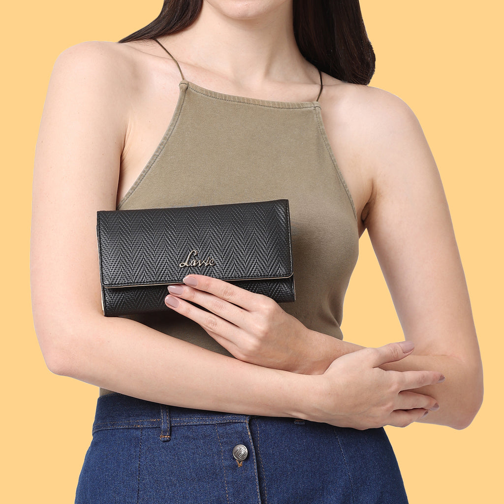 Lavie 3 Fold Women's Wallet Large Black