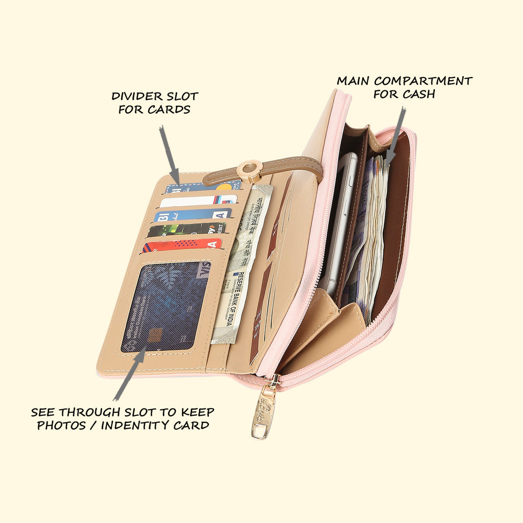 Lavie Sia Women's Bifold Wallet Large Light Pink