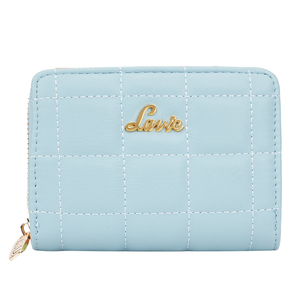 Lavie square flap women's wallet Small Blue