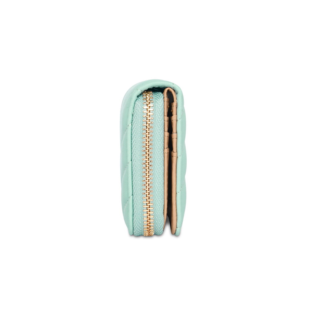 Lavie Luxe Diagonal Flap Women's Wallet Small Mint