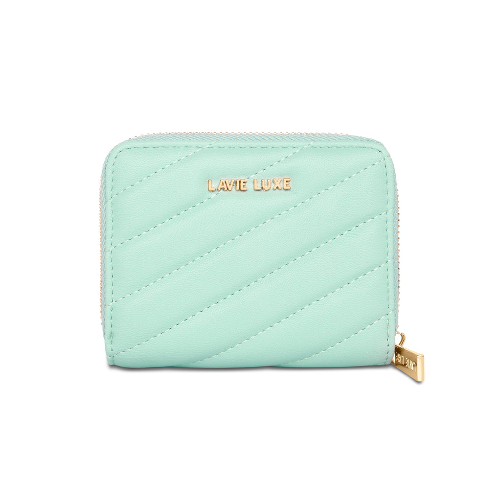Lavie Luxe Diagonal Flap Women's Wallet Small Mint