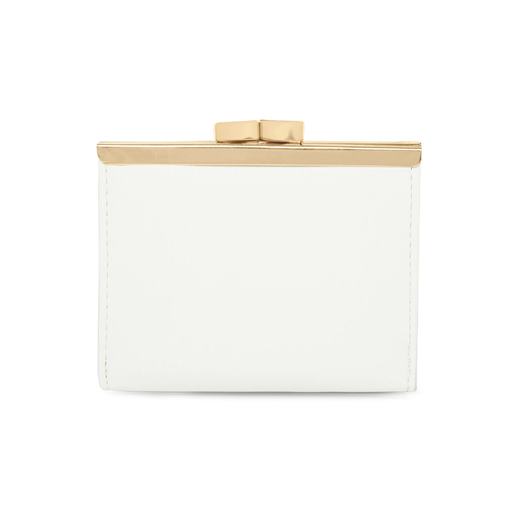 Lavie Luxe Frame Women's Wallet Small White