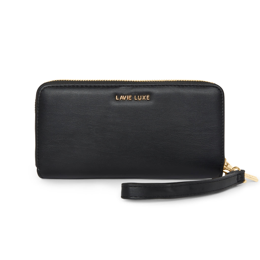 Lavie Luxe Dual Zip Women's Wallet Large Black